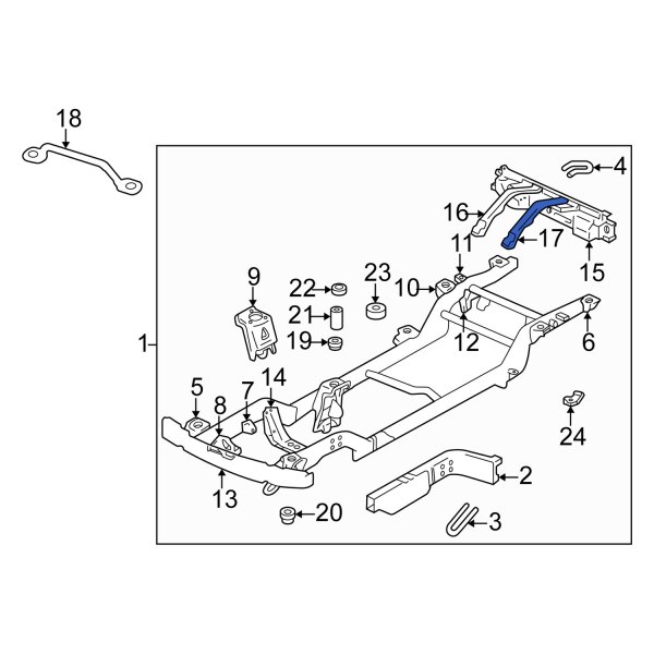 Frame Crossmember Bracket