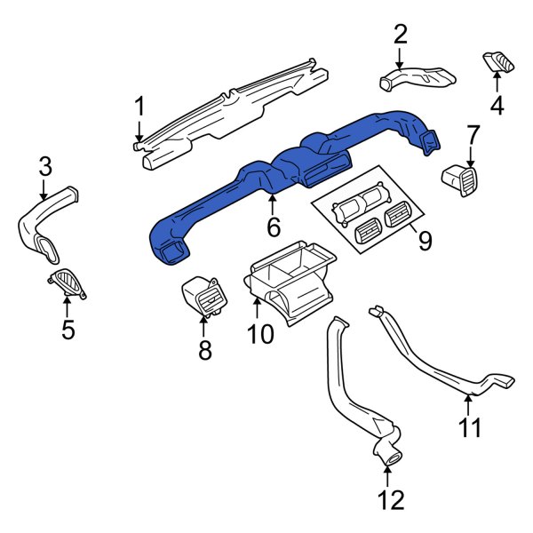 Instrument Panel Air Duct