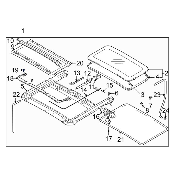 Sunroof Deflector Screw