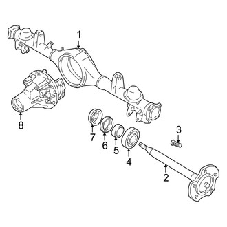 Suzuki OE - Rear Suspension - Axle Housing (4-Wheel ABS)