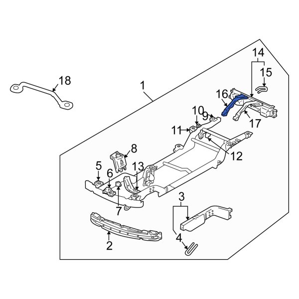 Frame Crossmember Bracket