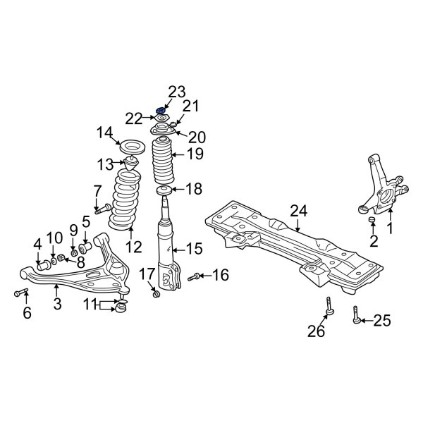 Suspension Strut Mount Nut