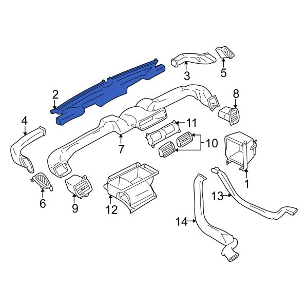 Windshield Defroster Nozzle