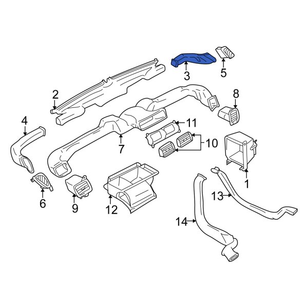 Instrument Panel Air Duct