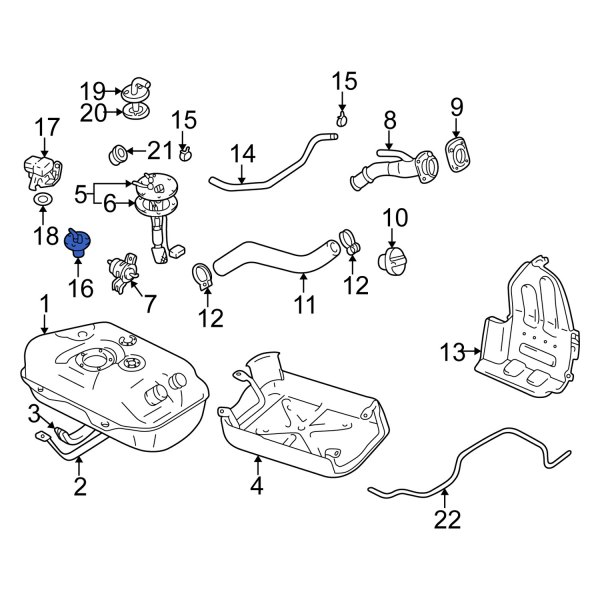 Fuel Tank Roll Over Valve