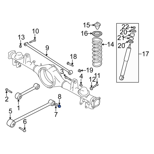 Suspension Control Arm Nut