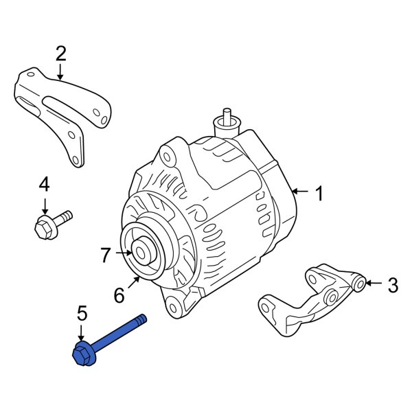 Suzuki OE 0153710953 Alternator Bracket Bolt