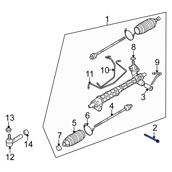 Rack and Pinion Bolt