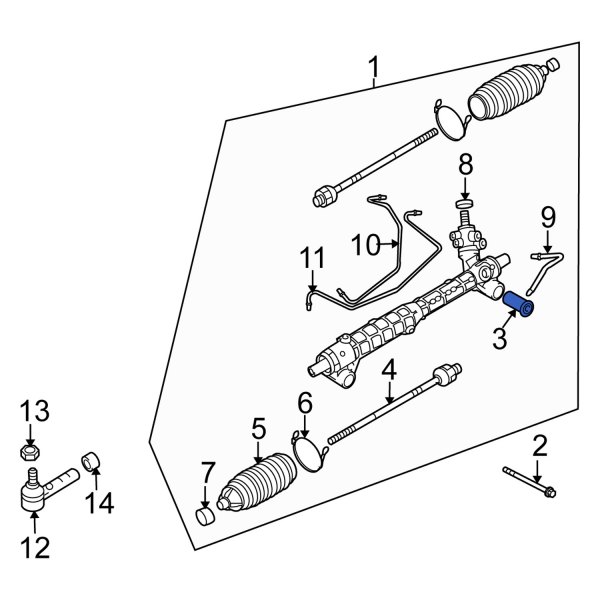 Rack and Pinion Mount Bushing