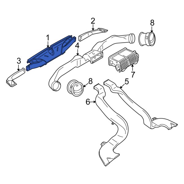 Windshield Defroster Nozzle