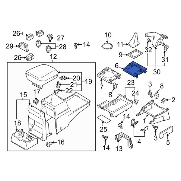 Automatic Transmission Shift Cover Plate