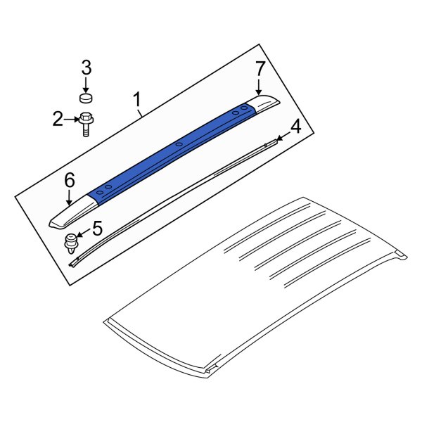 Roof Luggage Carrier Side Rail