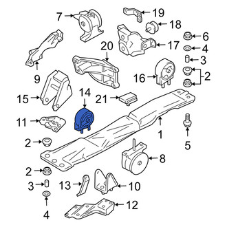Suzuki OE - Left Engine Mount