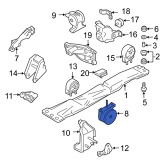 Suzuki OE - Left Engine Mount