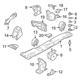 Suzuki OE - Engine / Transaxle - Engine & Transmission Mounting (FWD Automatic Tr)