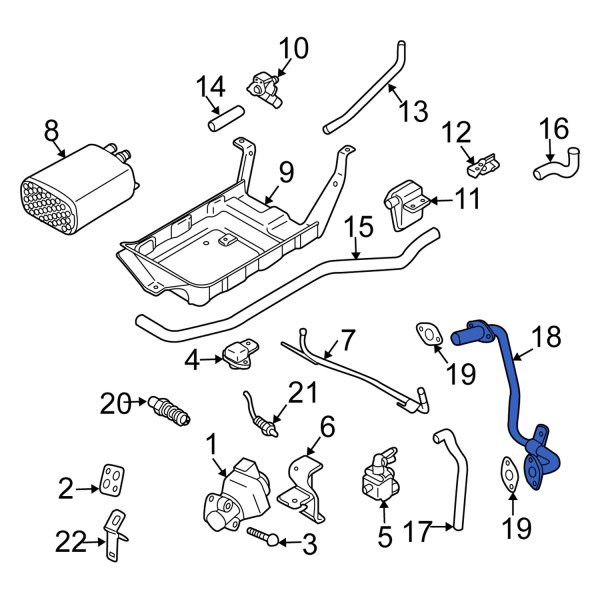 Exhaust Gas Recirculation (EGR) Tube