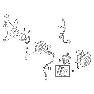 Suzuki OE - Front Suspension - Brake Components (GS / S / SX)