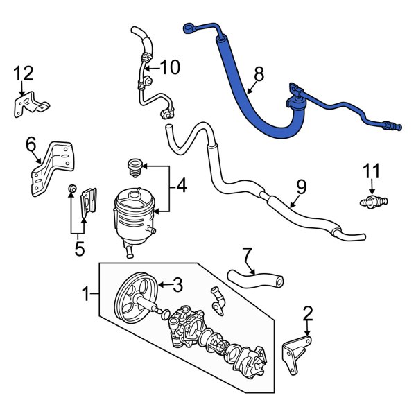 Power Steering Pressure Hose