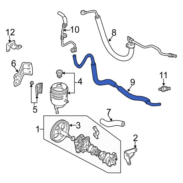 Power Steering Return Hose