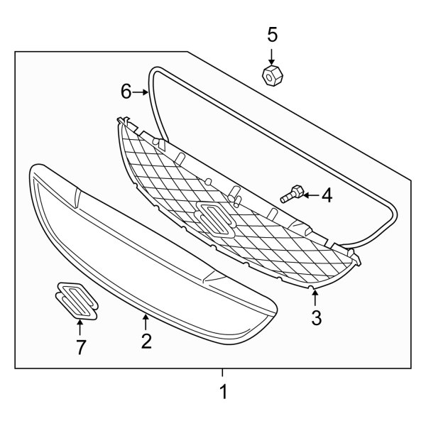 Hood & Grille - Grille & Components