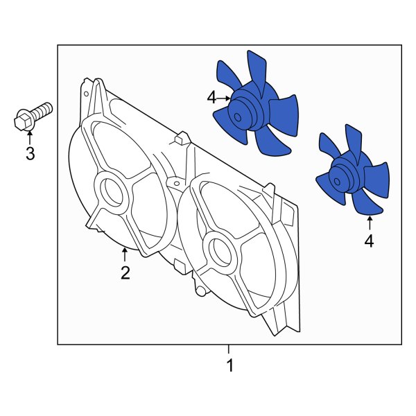 Engine Cooling Fan Motor