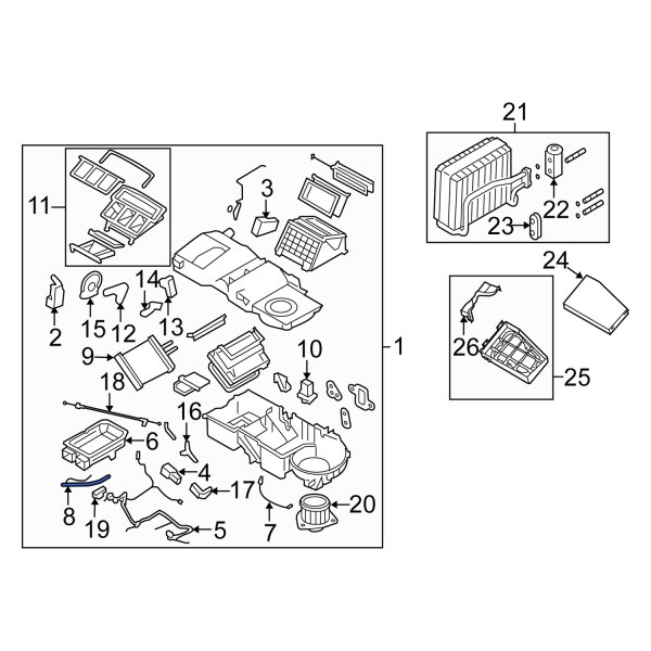 A/C Evaporator Temperature Sensor