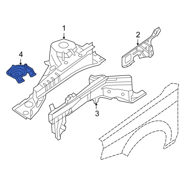 Suzuki OE 5879086Z00 Front Battery Tray
