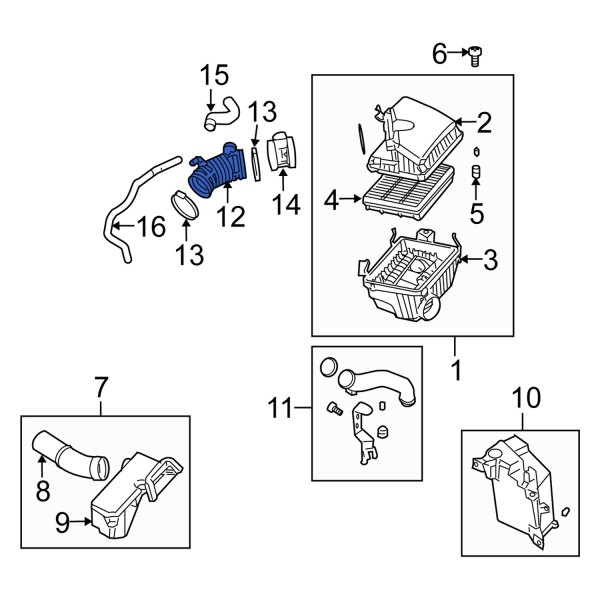 Engine Air Intake Hose