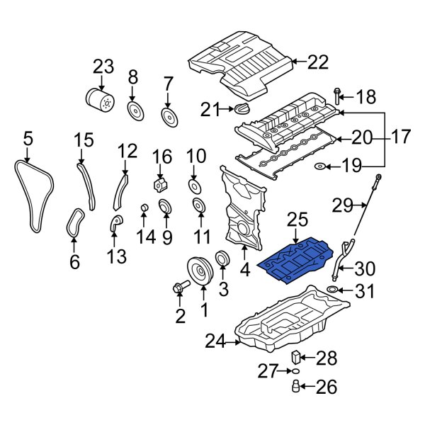 Engine Oil Sump Windage Tray