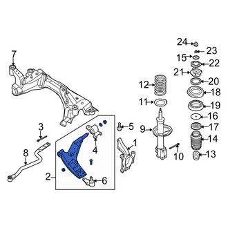 Suzuki OE - Front Right Suspension Control Arm