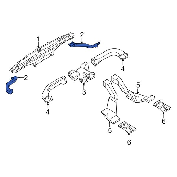 Windshield Defroster Nozzle