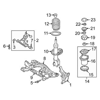 Suzuki OE - Rear Suspension Strut Mount