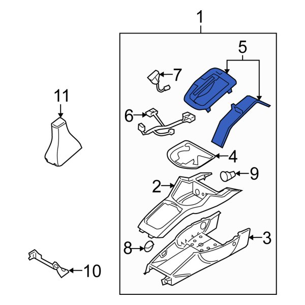 Automatic Transmission Shift Cover Plate