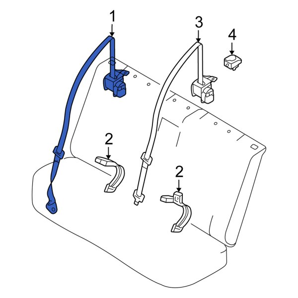 Seat Belt Lap and Shoulder Belt