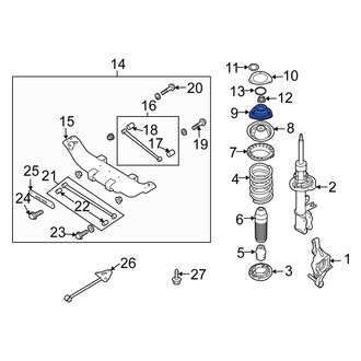 Suzuki OE - Rear Suspension Strut Mount