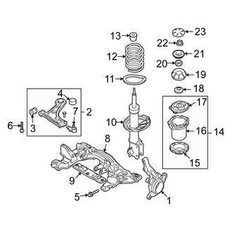 Suzuki OE - Rear Suspension Strut Mount
