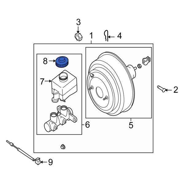 Brake Master Cylinder Reservoir Cap
