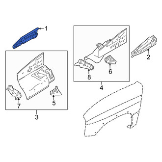 Suzuki OE - Front Right Fender Rail