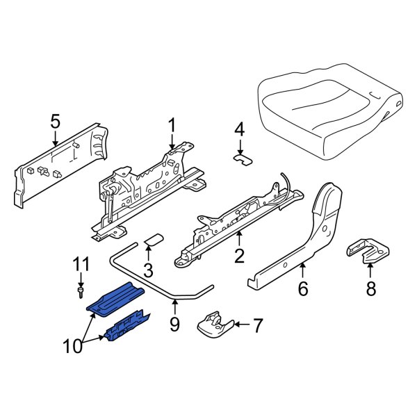 Seat Adjuster Cap