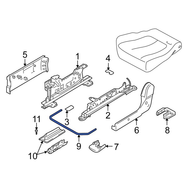 Seat Track Adjust Handle