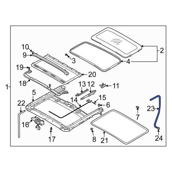 Sunroof Drain Hose