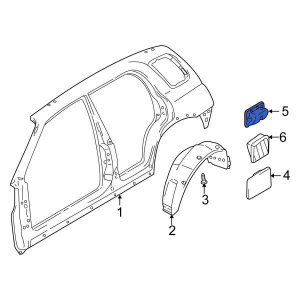 Fuel Filler Housing