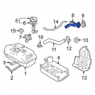 Suzuki OE 8924152DA0 - Lower Fuel Filler Neck