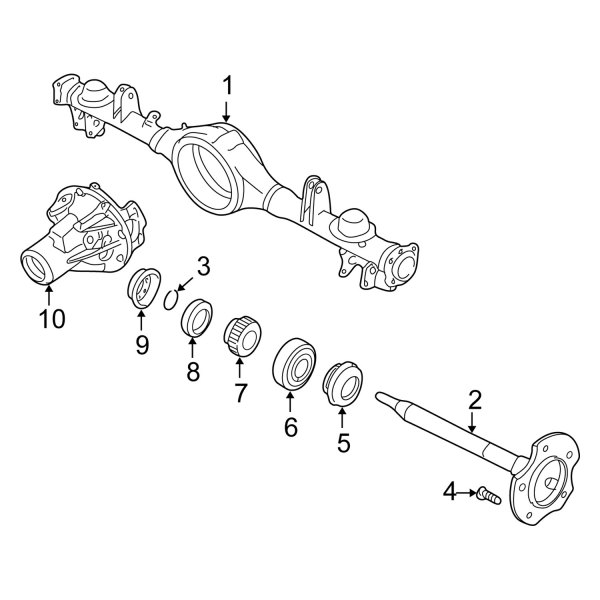 Suzuki OE 4359652D00 - Rear Drive Axle Shaft Lock C-Clip