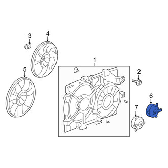 Suzuki OE - Right Engine Cooling Fan Motor