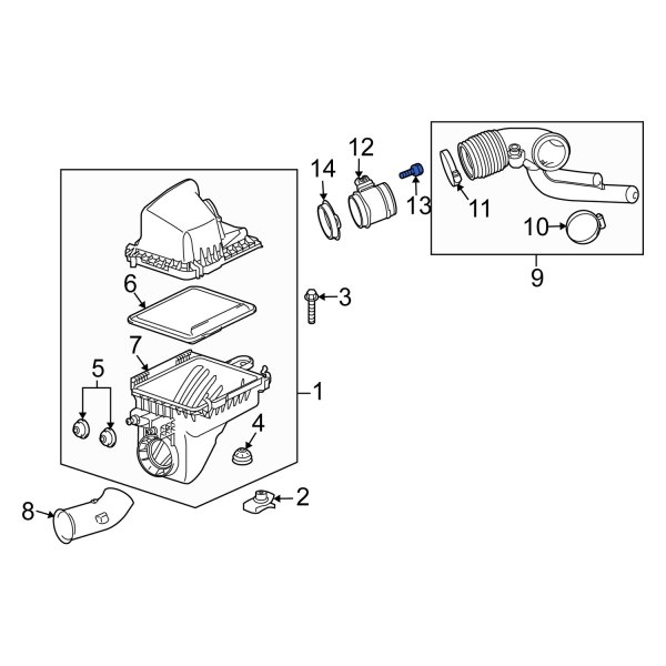 Suzuki OE 1372278J00 Mass Air Flow Sensor Bolt
