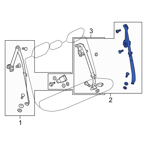 Seat Belt Lap and Shoulder Belt