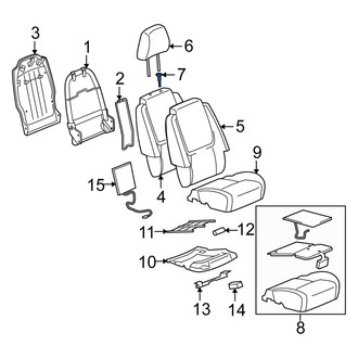 Suzuki OE - Front Right Headrest Guide