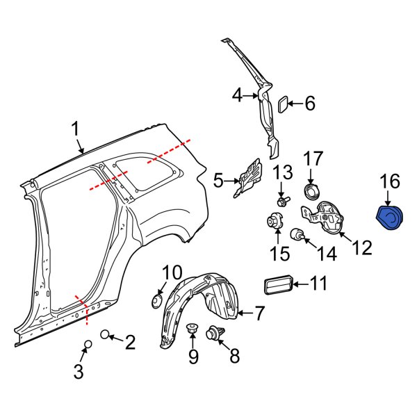 Fuel Filler Housing