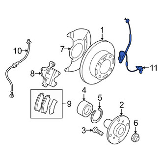 Suzuki OE - Front Left ABS Wheel Speed Sensor